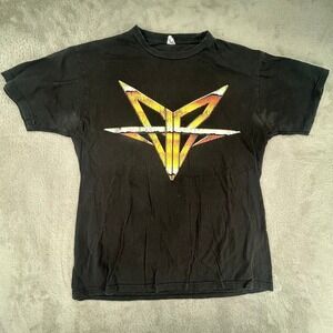 Falling In Reverse Mens Large Black T-Shirt Preowned Band Tour Graphic Tee